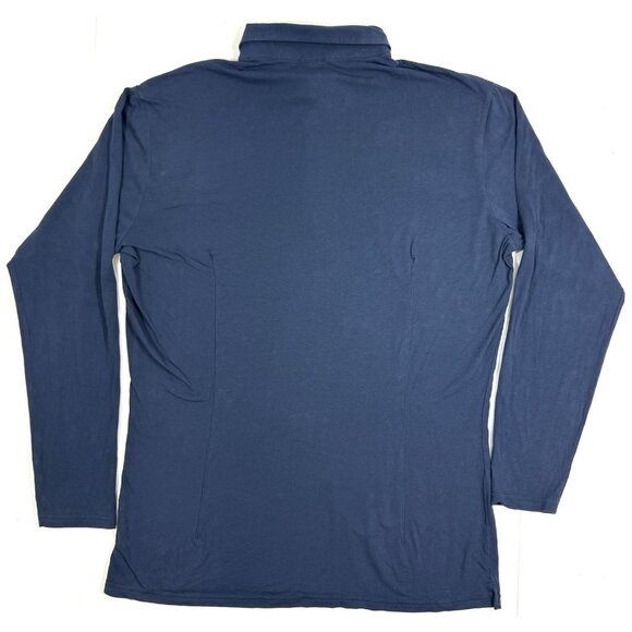 State Liberty Shirt Mens Size 2XL Long Sleeve Button Front Stretch Navy Blue - Picture 3 of 11